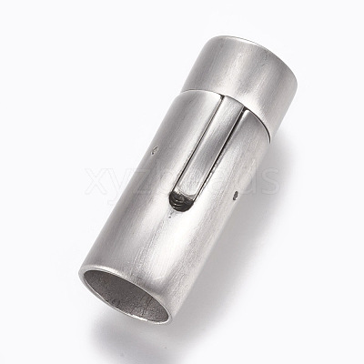 304 Stainless Steel Bayonet Clasps STAS-A035A-10MP-1