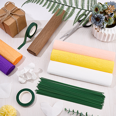 6 Rolls 6 Colors Handmade Crepe Paper DIY-CP0012-89D-1