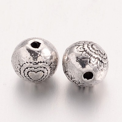 Tibetan Style Alloy Beads TIBEB-2986-AS-NR-1