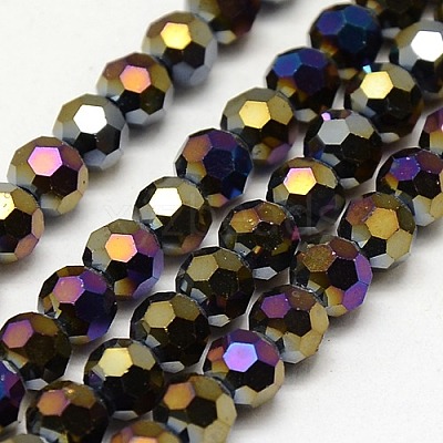 Electroplate Glass Beads Strands LS-EGLA-J042-8mm-AB01-1