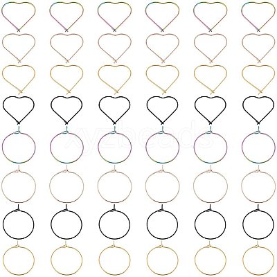 24Pcs 6 Style Ion Plating(IP) 316L Surgical STAS-DC0001-22-1