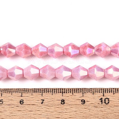 Anti-Tarnish Electroplate Glass Beads Strands GLAA-T025-8mm-12G-1