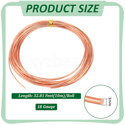 Round Copper Wires CWIR-WH0007-17A-C-1