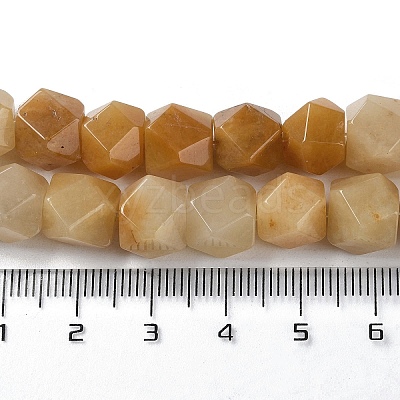 Natural Topaz Jade Star Cut Round Beads Strands G-M418-C15-01-1
