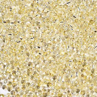 6/0 Baking Paint Transparent Fringe Glass Seed Beads X1-SEED-N006-06B-1