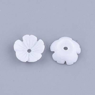 Opaque Resin Bead Caps X-RESI-T040-031C-1
