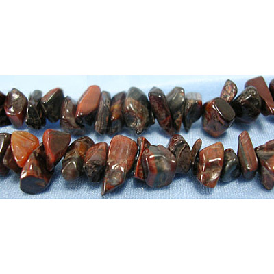 Dyed & Heated Natural Red Tiger Eye Chips Beads Strands X-F058-1