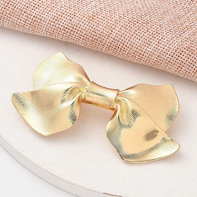 Texture Alloy Hair Barrettes AJEW-M043-01G-01-1