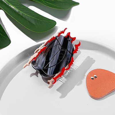 Cellulose Acetate(Resin) Claw Hair Clips PW-WG893BF-02-1