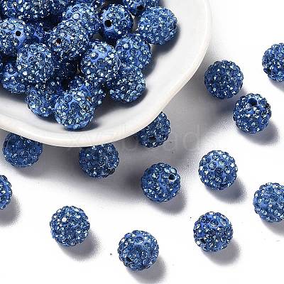 Pave Disco Ball Beads X-RB-A130-10mm-20-1