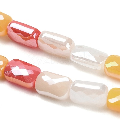 Electroplate Glass Beads Strands EGLA-P068-01A-10-1