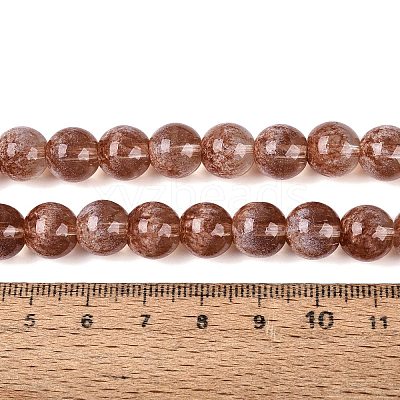 Transparent Half Spray Painted Glass Beads Strands LS-GLAA-Q110-02A-08-1