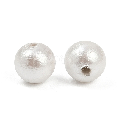 Compressed Cotton Pearl Beads WOVE-V001-A01-6mm-1