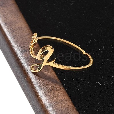 304 Stainless Steel Cuff Rings for Women RJEW-D285-01G-G-1