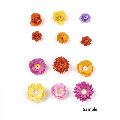 DIY Flower Paper Quilling Strips DIY-T002-06-1