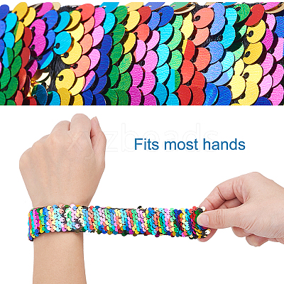Mermaid Slap Bracelets BJEW-TA0003-01-1