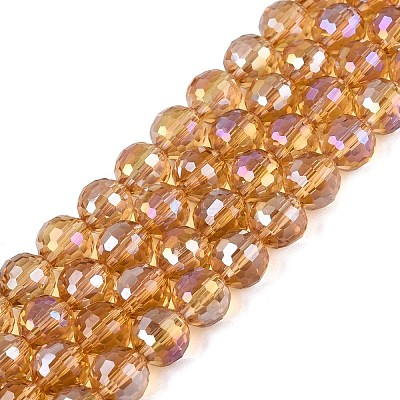 Transparent Glass Beads Strands GLAA-Q107-02A-07-1