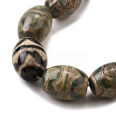 Tibetan Style dZi Beads Strands G-S389-A09-1