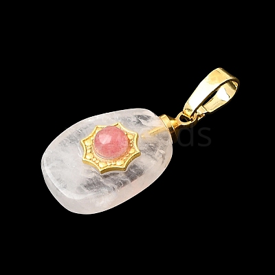Natural Quartz Crystal Pendants G-T151-03C-1