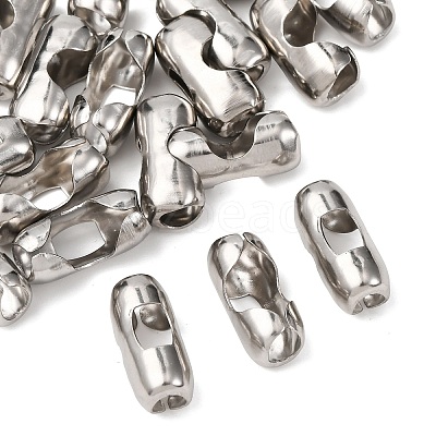 Tarnish Resistant Stainless Steel Ball Chain Connectors X-STAS-L018B-P-1