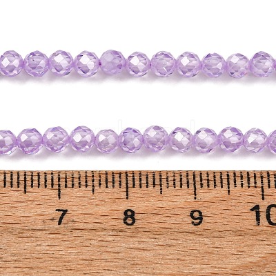 Cubic Zirconia Beads Strands G-G792-47-10C-1