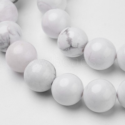 Natural Howlite Beads Strands G-D809-10-10mm-1