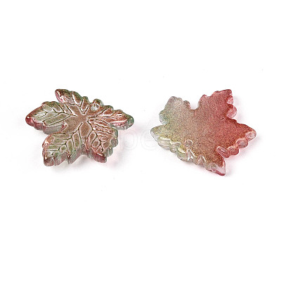 Baking Paint Transparent Glass Pendants DGLA-N014-11B-01-1