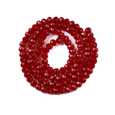 Opaque Solid Color Imitation Jade Glass Beads Strands EGLA-A044-P3mm-D02-1