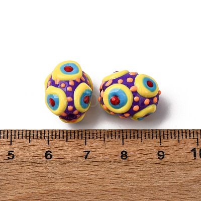 Glass Enamel Beads GLAA-C038-01E-1