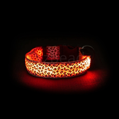 Adjustable Polyester LED Dog Collar MP-H001-A06-1