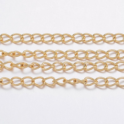 3.28 Feet Ion Plating(IP) 304 Stainless Steel Curb Chains X-CHS-H017-03G-10M-1