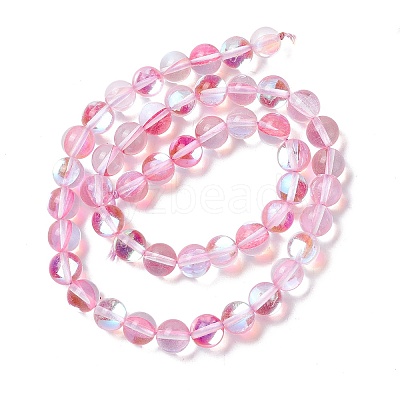Synthetic Moonstone Beads Strands G-E573-02B-26-1