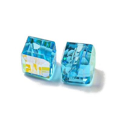 Electroplate Glass Beads EGLA-Z004-04A-06-1