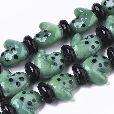 Handmade Lampwork Beads Strands LAMP-R142-05H-1