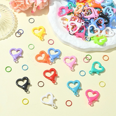 50Pcs Acrylic Lobster Claw Clasps DIY-YW0011-20A-1