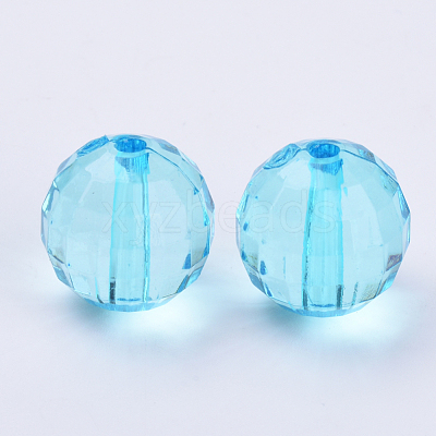 Transparent Acrylic Beads TACR-Q254-8mm-V40-1