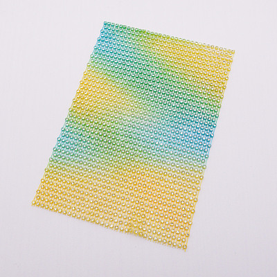 Plastic Elasticity Rhinestone Net KY-WH0020-86I-1