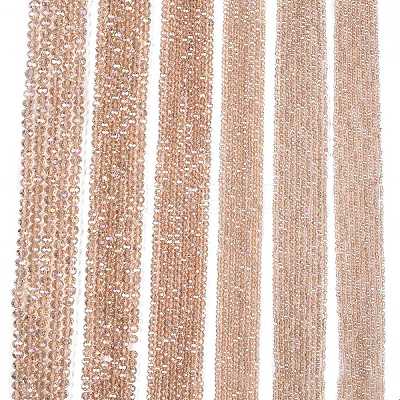Electroplate Glass Beads Strands EGLA-A044-T6mm-B20-1