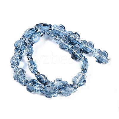 Transparent Glass Enamel Beads Strands GLAA-B021-06I-1