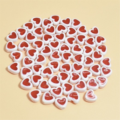 50Pcs Plastic Beads KY-WH0006-03C-1