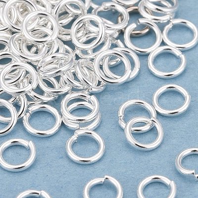 Rack Plating Brass Open Jump Rings KK-O139-18B-S-1