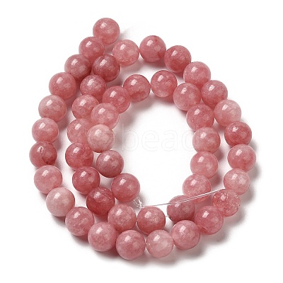 Natural Dyed White Jade Beads Strands G-M402-C03-14-1