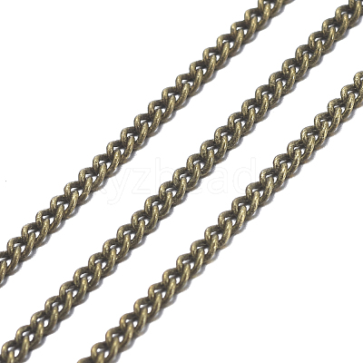 Brass Twisted Chains CHC010Y-AB-1