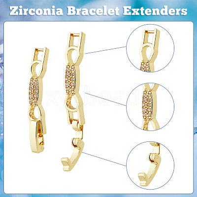 10Pcs 2 Colors Bowknot Rack Plating Brass Clear Cubic Zirconia Watch Band Clasps ZIRC-DC0001-10-1