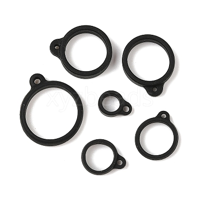 60Pcs 6 Styles Silicone Pendant SIL-GF0001-47-1