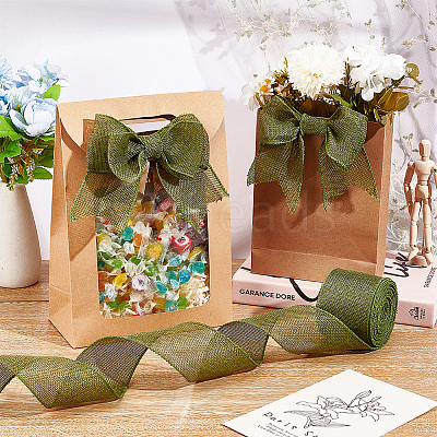 10 Yards Burlap Ribbons SRIB-WH0026-11B-1