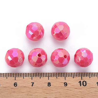Opaque Acrylic Beads TACR-S154-10F-02-1