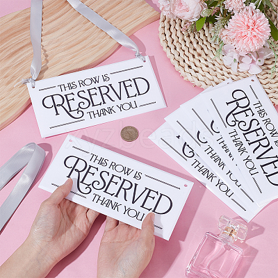 Acrylic Seat Reserved Sign Hanging DJEW-WH0016-74-1