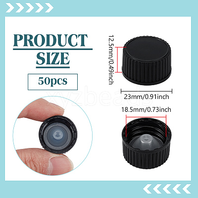 PP & PE Plastic 20 Tooth Bottle Cap FIND-WH0433-92-1