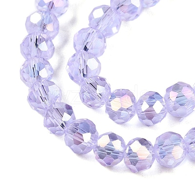 Electroplate Glass Beads Strands LS-EGLA-A044-T4mm-B17-1